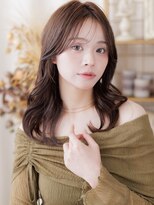 カバーヘアアンドスパ ブリス 浦和(COVER HAIR&SPA bliss) 2wayバングブリーチなしモカブラウンくびれレイヤーミディ20代a