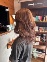 リドルヘアー 石井町店(Riddle HAIR) イルミナカラーピンクベージュ 暖色 艶カラー 髪質改善