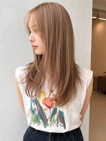 キャンバスアニュー 川崎(canvas anew.) ミディアムレイヤー”レイヤーカット*ミルクティーベージュ*3