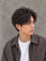ラベルム バイ エーケー メンズ(La Belleme by AK for Men)&nbsp;黒髪ゆるめニュアンスパーマ