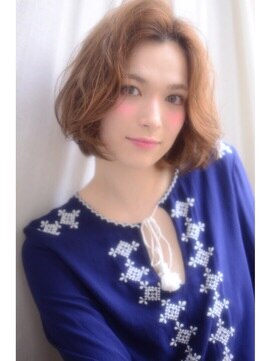 ナイン 麻布十番(NINE) NINEazabu 愛されフワボブ☆ アッシュベージュカラー