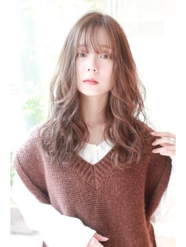 リアン(lien) 《lien.枦山》大人綺麗ミディヘア/ピンクベージュボブルフ