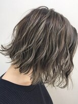 プライズ 所沢プロぺ通り店(prize)&nbsp;グレージュミニボブセミウェットウェーブふわふわボブ前下りボブ