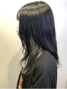 エイム ヘア リアム 調布店(eim hair liam) グレーパール×ブルーブラック最強　ツートンカラー