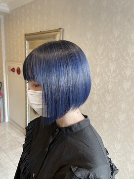 ヘアスタジオ アルス 御池店(hair Studio A.R.S) ブルーパープルカラー #くすみブルー