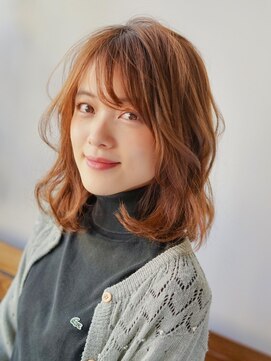 ロッカ(LOCCA) 骨格ウェーブ/ゆるふわ大人かわいいミディアム/20代30代40代