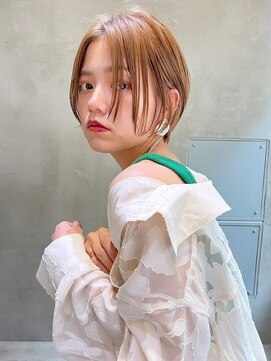 リベルテ(LIBERTE) オレンジベージュ×丸みショート