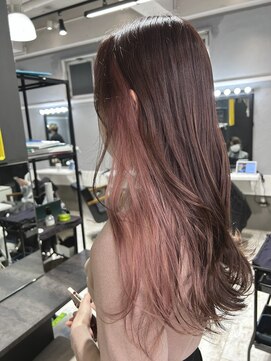 ロイオブジゼル(roi of GiseL) インナーカラー　ピンクカラーケアブリーチ