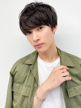 ソア 渋谷(soar) 20代30代韓流☆ツイストパーマショートマッシュアッシュブラック