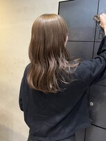 ヘアー アイス ルーチェ(HAIR ICI LUCE) ダブルカラーブリーチなしオリーブベージュ透明感カラー/今枝