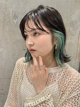 イリ(iLi) 【iLi×REN】ミントグリーン/インナーカラー/イヤリングカラー