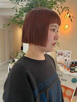 ピピバイヨーク(pipi, by yoke.) 切りっぱなしbob!オレンジ×ピンク