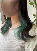 【インナーカラー♪♪】ライトグリーン♪♪