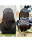 シフォンベージュ/髪質改善/縮毛矯正/アイスラテ/30代/40代