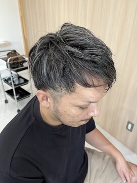 メロウ(mellow) メッシュキャップハイライト×ホワイトシルバー