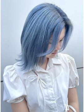 ノイ(noi) #noi_style くすみブルー×レイヤー