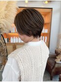 白髪ぼかしハイライト×ショート
