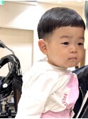 キッズカット/ぱっつん前髪/前髪あり/赤ちゃんカット