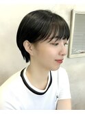「岩田莉奈」ハイライトで白髪ぼかし★くびれショートボブ　新宿