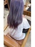 ブリーチリタッチで整える柔らかパープルカラー SON