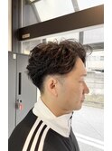 MEN’S HAIR/サーフカール/刈り上げセンターパート/千葉駅