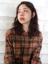 ソルト(Salt)&nbsp;ミディアムパーマ/プードルパーマ/赤髪パーマ/ワインレッド