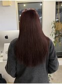 ピンクベージュ　新宿/髪質改善/ロング/縮毛矯正