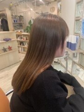 アシャ ヘアー ソリューション 神戸店(asha hair solution) イメチェン/ピンクベージュ/アンブレラカラー/前髪/摂津本山