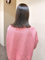 ヒントステーション(HINTSTATION) 〈浅草 半個室〉髪質改善/切りっぱなしオリーブ