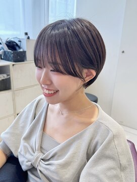 ハピネス 河原町店(Happiness) 面長さんが小顔になるショート　京都美容室　進詩織