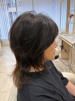 アッシュ 仙川店(Ash)&nbsp;40代50代60代流しバングバタフライカットミディアムレイヤー