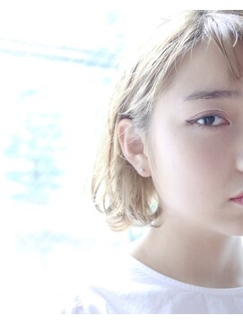 ヘア アンドメイク キヨシ(Hair and Make kiyoshi) kiyoshi/モード ＊透明感　シースルーアシメボブ＊