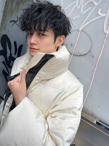 ワンス(Once)&nbsp;ツイストスパイラル/波打ちパーマ　ショートマッシュby加藤劍丞