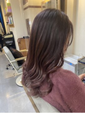 ヘアリゾート粋 リマ 銀座店(lima) 【銀座駅・新橋駅徒歩5分】ピンク×パープル【ヨシンモリ】