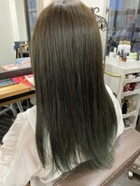 リジョイスヘア(REJOICE hair) 【REJOICE hair】カーキカラー×ロングヘア