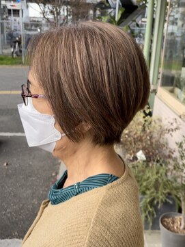 コノアラボ 守谷店(Conoah labo) オリーブグレージュ/グレージュカラー/白髪ぼかし/ハイライト