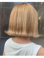 アース 岡崎店(HAIR&MAKE EARTH)&nbsp;ミルクティー×外ハネボブ