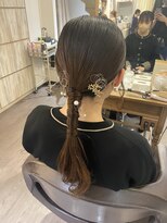 着付けヘアセット専門店 ウィズ(With) タイトなローポニー