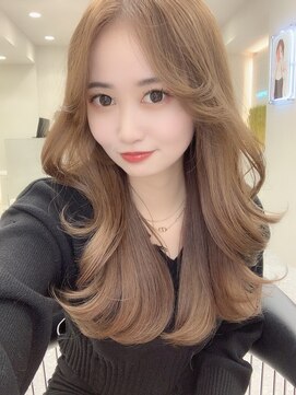 ロンド マーレ 天神大名店(Lond mare) 艶髪　ロングヘア　韓国ヘアレイヤーカット　福岡天神　前髪あり