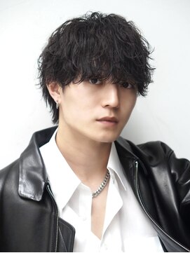 オーシャントーキョー 渋谷神南(OCEAN TOKYO) 人気黒髪波巻きマッシュ