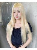 韓国風ヘア10代20代ワンホンヘア韓国風スタイルプルエクステ