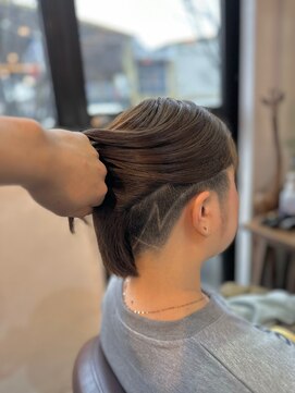 クラウドヘアー CLOUD HAIR 攻めるボブ！ライン刈り上げ