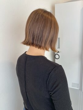 トト 船橋店(toto.) ☆ピンクブラウン切りっぱなしボブ美髪くびれレイヤー[西船橋]