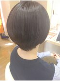 丸みショートボブ/ひし形ショート/艶感/透明感/20代30代40代50代