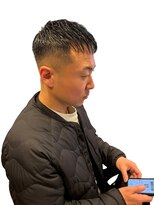 銀座マツナガ 神田店&nbsp;クロップスキンフェードアイロンパーマショートメンズワイルド