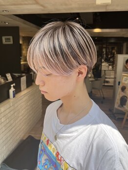 ゼンコー キチジョウジ シェール(ZENKO KICHIJOJI chere)の写真/《唯一無二のデザインご提供》メンズデザインカラーならお任せ◎影を作り、立体感のある新感覚カラーに！