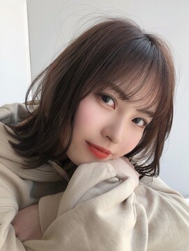 ミミバイカシュカシュ(mimi by cache cache) 前髪カットサイドバングワイドバングフルバング前髪おくれ毛