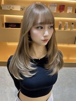 ディーバ 藤沢(D.I.E.V.A) 髪質改善プラチナブロンド×レイヤーカット