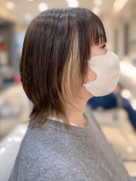 ザビー(THE B) 本八幡×イヤリングカラー×インナーカラー×レイヤー×ブリーチ