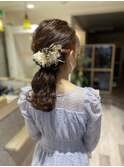 編み下ろし/お呼ばれヘア/結婚式/ヘアセット